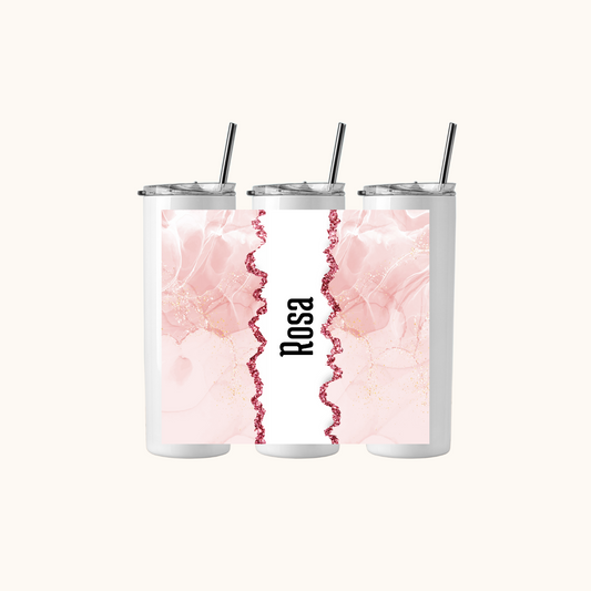 Drinkbeker met tekst - Pink