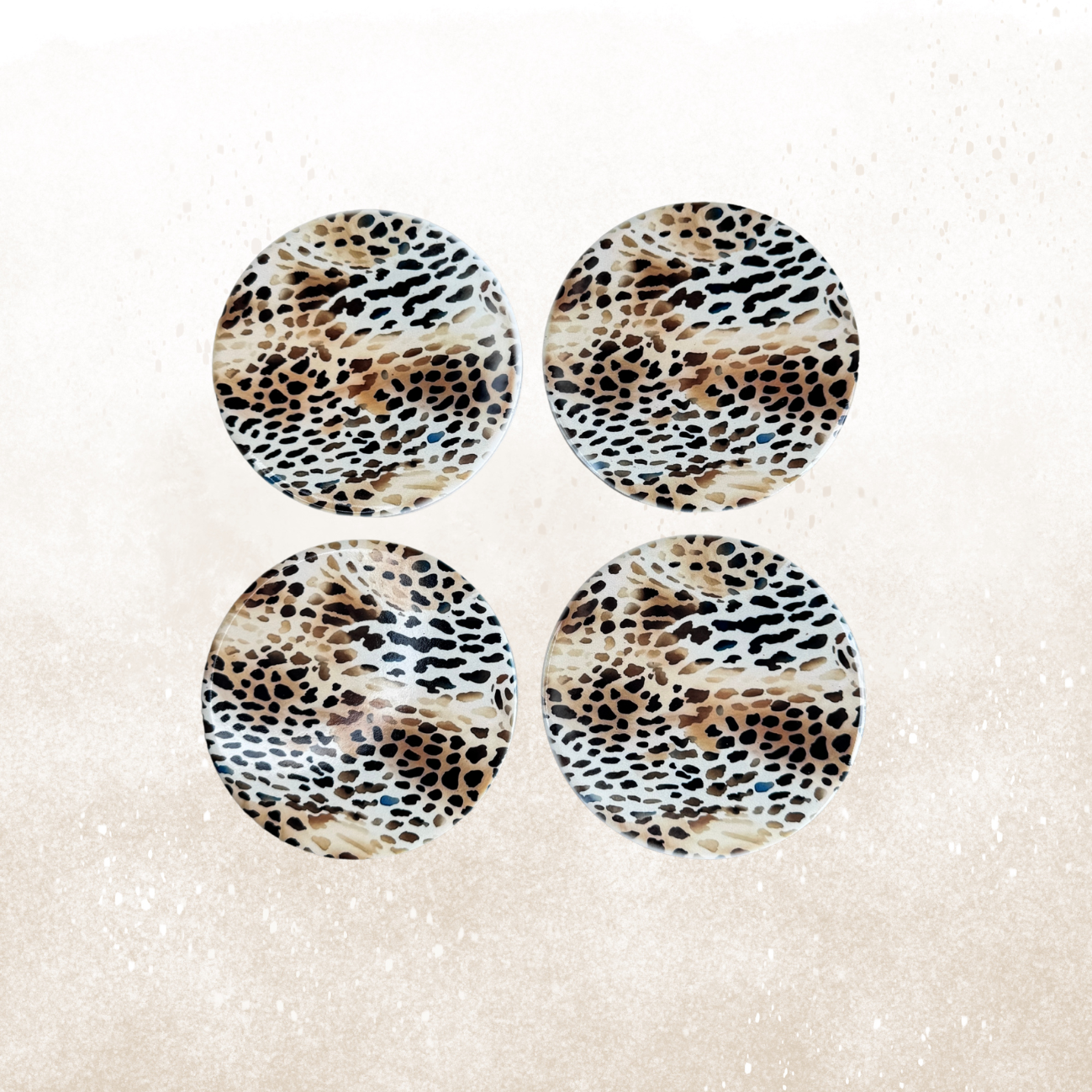 Onderzetters - Leopard (set van 4 stuks)